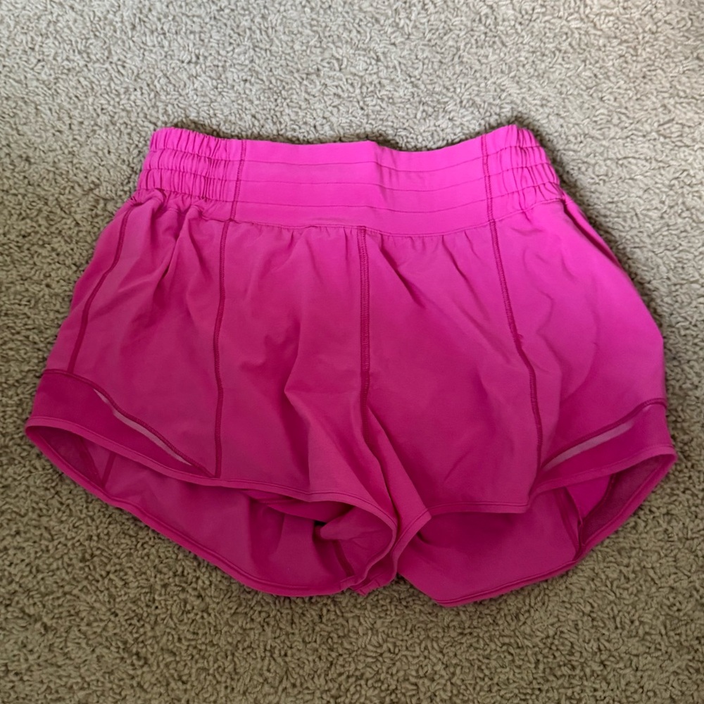 Lululemon Sonic Pink Hotty Hot Shorts 2.5in